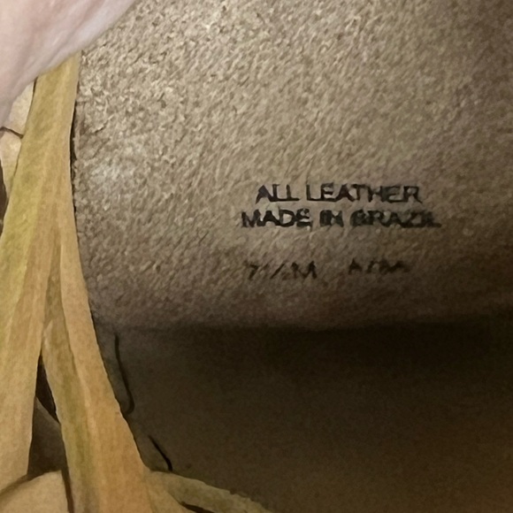 Like New Beautiful Tory Burch Gold Metallic Woven Leather Espadrilles Size 7.5 - Picture 9 of 9